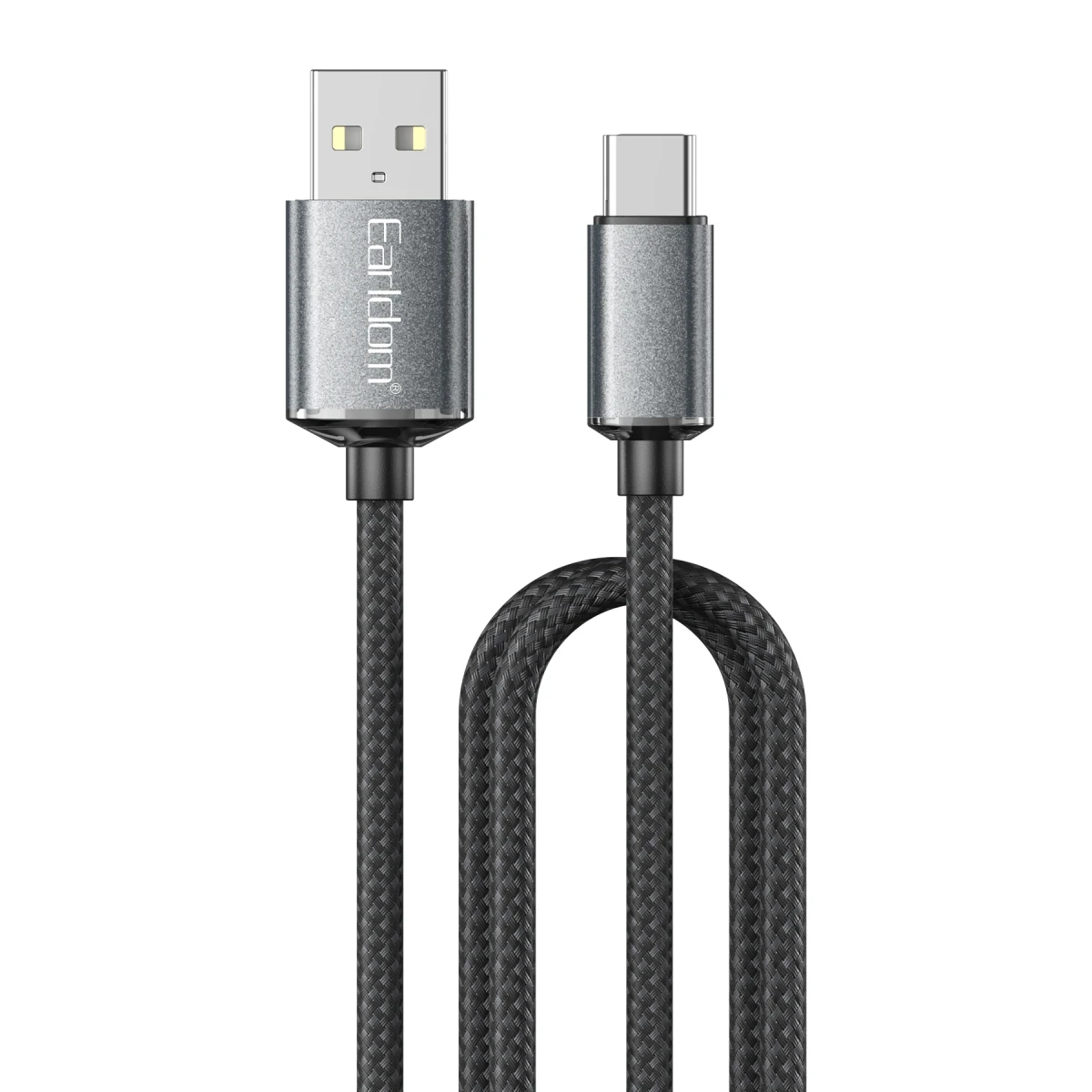 Earldom EC-200C 2M 3A USB to Type-C Hızlı Şarj Kablosu - Siyah
